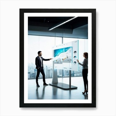 Artistic Vision Of A Dynamic Team E Framed Wall Art Poster Canvas Print Picture