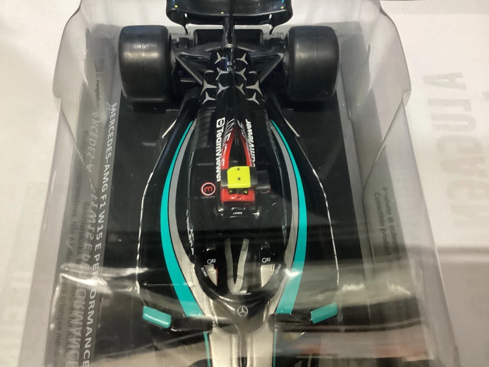 MERCEDES AMG F1 W15 E PERFORMANCE LEWIS HAMILTON 2024 1/24 Die CAST sigillato - Immagine 4 di 4