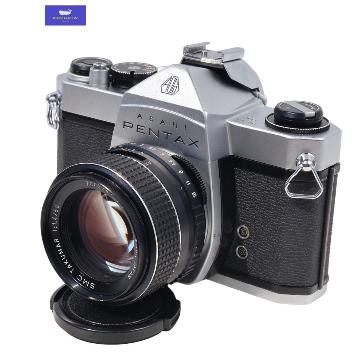 PENTAX SL Silver SLR Film camera + SMC Takumar 1:1.4 50mm MF From