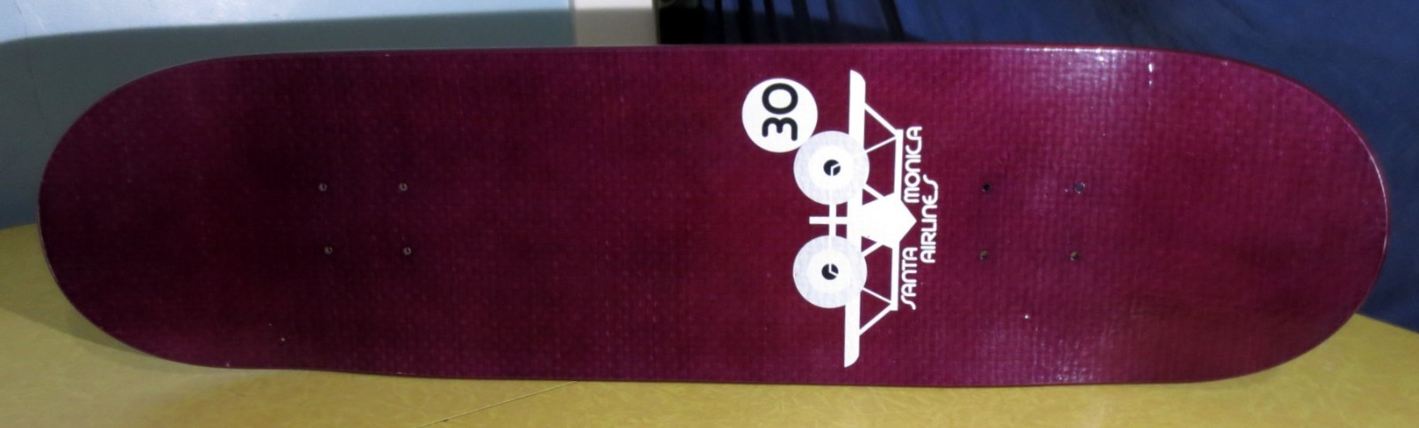 2008 SMA SANTA MONICA AIRLINES 30th Anniv Blackbird FIBERLAM Skateboard Deck NOS