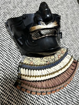 SAMURAI MENPO MASK of YOROI Genuine Samurai Armor Edo MENPO Antique Armor