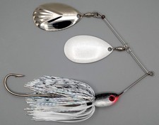 Custom Magnum Spinnerbait ~ Chrome Shiner ~ 1 oz Double Rumbler