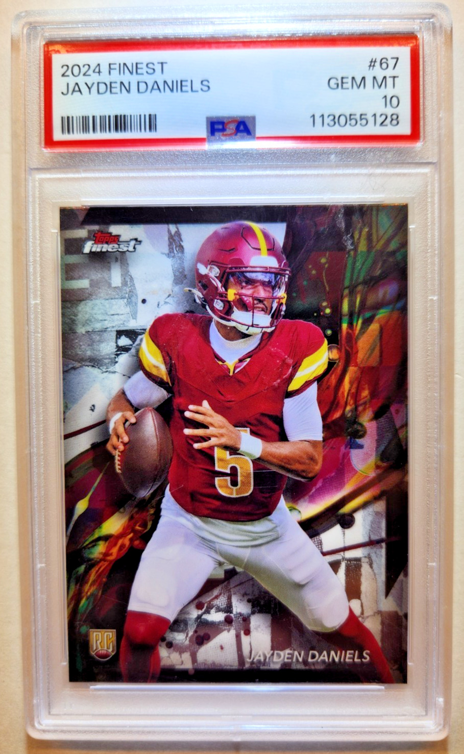 Jayden Daniels Topps Finest #67 Base