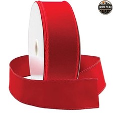 Red Velvet Wired Ribbon 1800 Inches 2.5 in Christmas Tree Craft