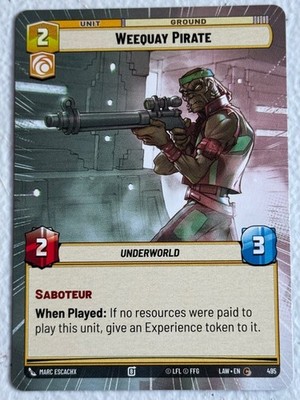 Weequay Pirate (Hyperspace) 495 C A Lawless Time