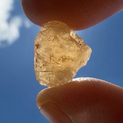 Imperial Topaz Crystal Bahia Brazil, Natural Specimen, 2.04g/10.2ct