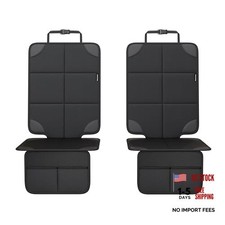 Car Seat Protector 2-Pack with Custom Zipper Storage Bag Thickest Padding