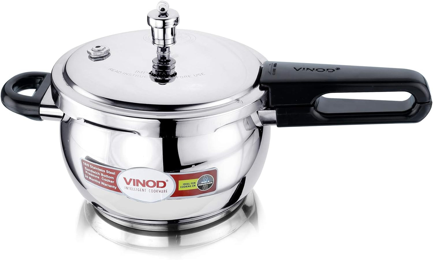 With Glass Lid - 3.5l For Indian Cooking