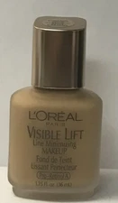 2 L'Oreal Paris Visible Lift Line Minimizing Makeup Caramel Beige   1.25 oz