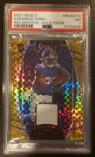 2021 Panini Select Gold Kadarius Toney Rookie Patch /10 #RSW-KTO Chiefs PSA 7