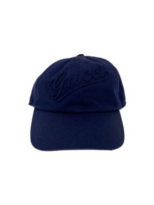GUCCI Cap XL Cotton Navy Plain Mens 792782 4HBBB Used | eBay