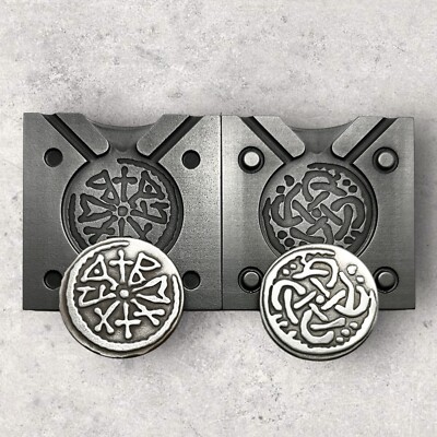 Anglo-Saxon PENNY OF BEONNA [700 S A.D.] - (2 Sided) Graphite Coin Mold
