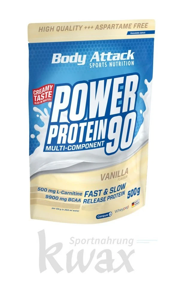 (EUR 43,80/kg) Body Attack Power Protein 90 - 500g Beutel
