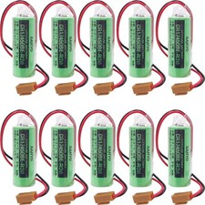 10PCS CR17450SE-R 3V 2500mAh PLC Battery with Plug For FANUC NEW
