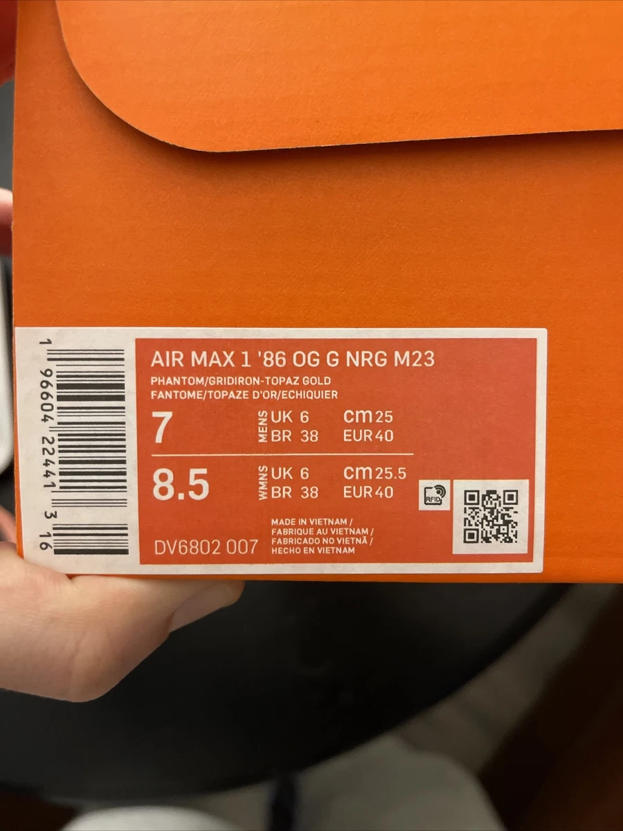 Nike Air Max 1 ‘86 Golf Always Fresh - Size 7M - **IN HAND - SHIPS SAME DAY**