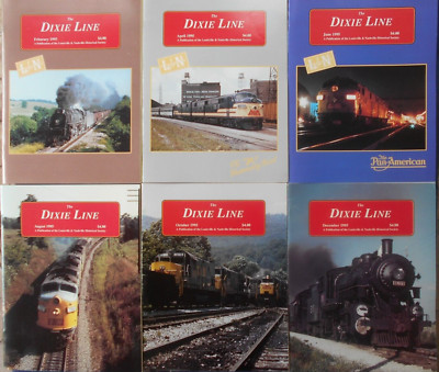 Dixie Line Magazines  Vol # 12  Year 1995  All 6 Issues   LOUISVILLE & NASHVILLE