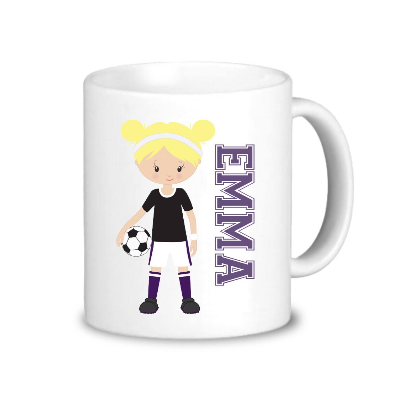 Kid Soccer Mug Pink Soccer Ball Cup Drinkware Sports Soccer Player Personalized