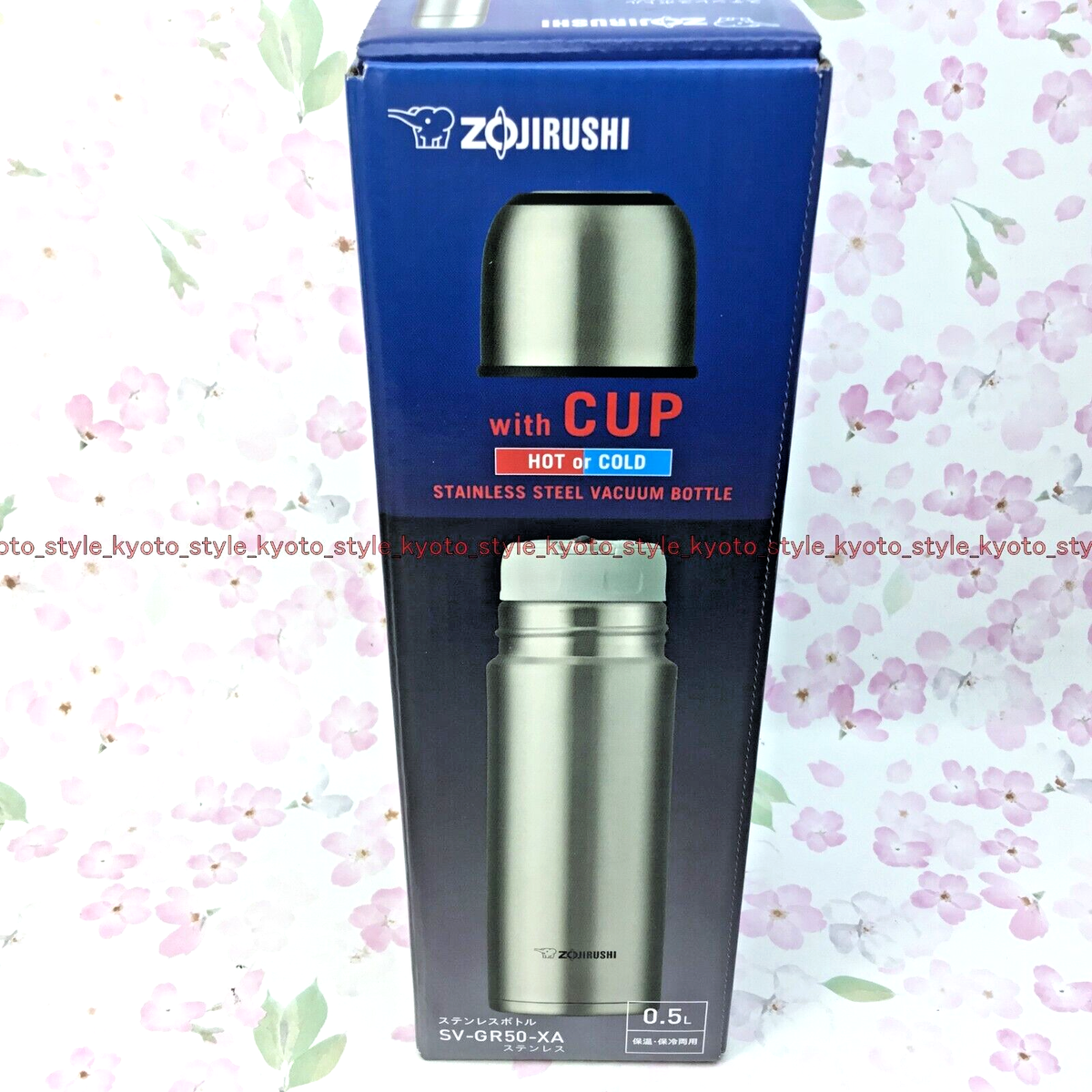 銀杯　53ｇ ZOJIRUSHI Stainless Water Bottle Cup Type Thermos 500ml Silver SV