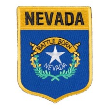 Nevada State Flag Shield Patch, United States of America Patches