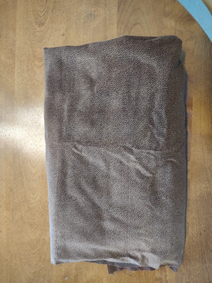 Tela terciopelo estampado piel animal marrón/bronceado 37" ancho x 1 yarda +35" largo Foto 2 de 2