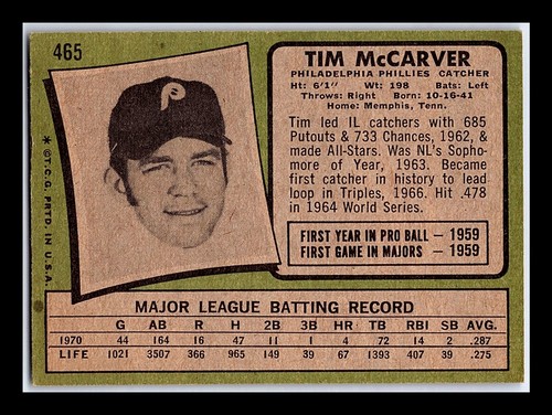 1971 Topps Baseball Cards 264-523 - You Pick - aaalvins - Picture 175 of 249