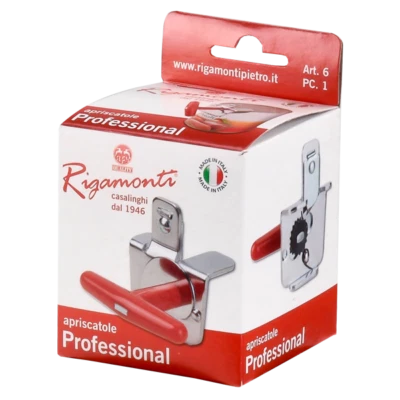 RIGAMONTI CASALINGHI APRISCATOLE PROFESSIONALE RIGAMONTI CON LAMA REGOLABILE IN ACCIAIO TEMPERATO