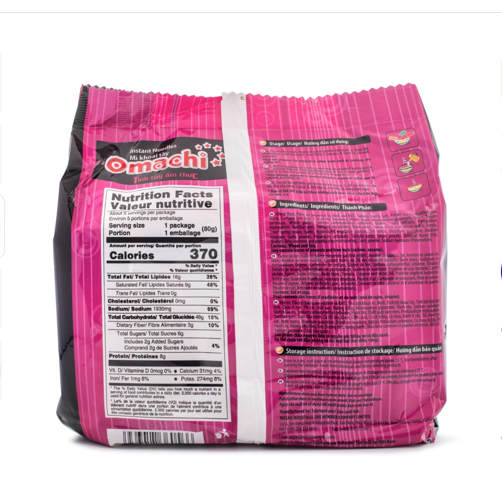 Omachi Instant Noodles Pork Rib Flavor 5pk 1 each(pack of 2) | eBay