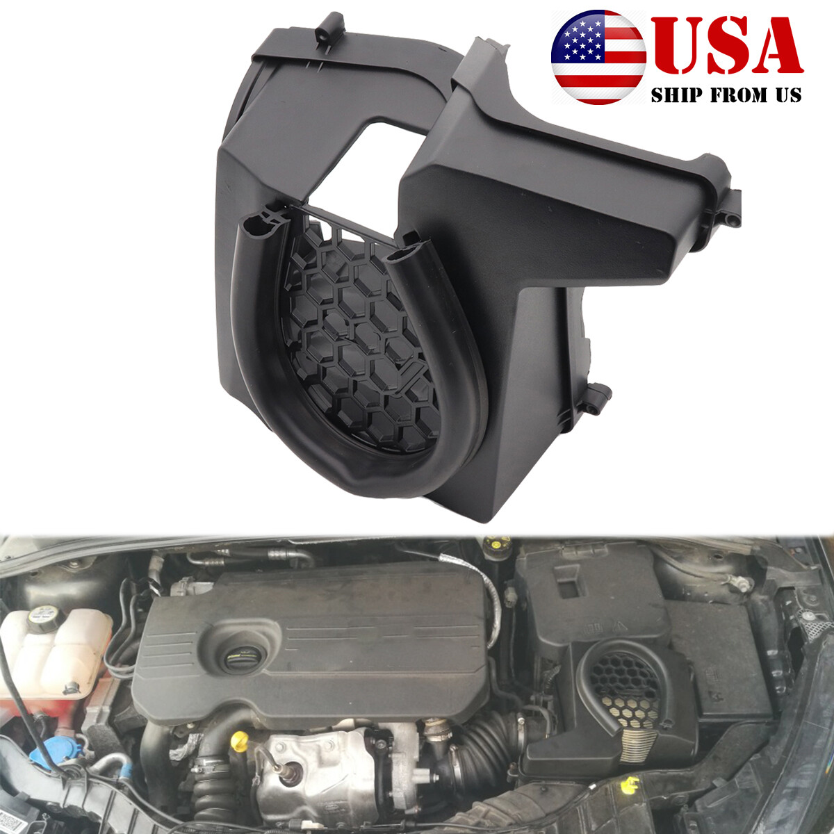 Plastic Avr Box ABS Plastic Air Box Filter Vent Intake Hood Cover Grille For Ford Focus ...