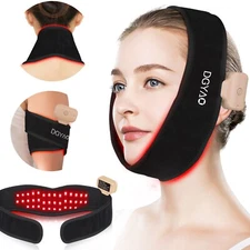 DGYAO Red Light Therapy for Face V Line Facial Lifting 8 Colors LED Portable Pad