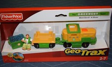 2008 Fisher Price Geo Trax Greenest Team Train Eco-D  Ethan Set N5964 NIB CCB2