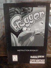 FROGGER Super Nintendo SNES Game Original 1997 Instruction Manual Booklet ONLY 