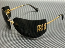 MIU MIU MU 54YS 5AK5S0 Gold Grey Women's 80 mm Sunglasses