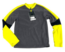 80 Obermeyer Hunter Fleece Pullover Top NWT Size S, L, XL Youth Yellow/Gray