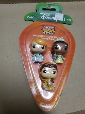 Funko Pocket Pop! Easter Tiana, Belle, Cinderella 3-Pack Disney