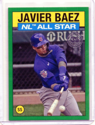 2021 Topps 1986 All Star Target Green #86AS-48 Javier Baez SP NM+
