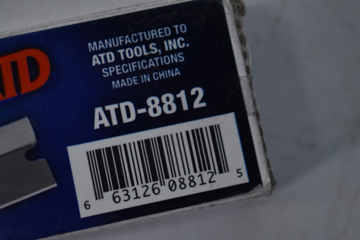 ATD Single Edge Razor Blades – 100-Pack, .012" Thick – Made In USA #8812