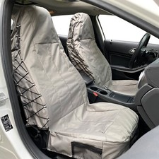 Gray Heavy Duty Waterproof Canvas Car Front Seat Covers 2PCS For Toyota Tundra