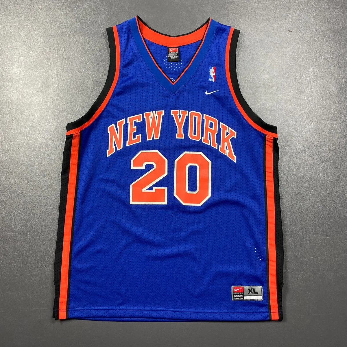 Vintage New York Knicks Jersey, Retro Allan Houston NBA Jersey