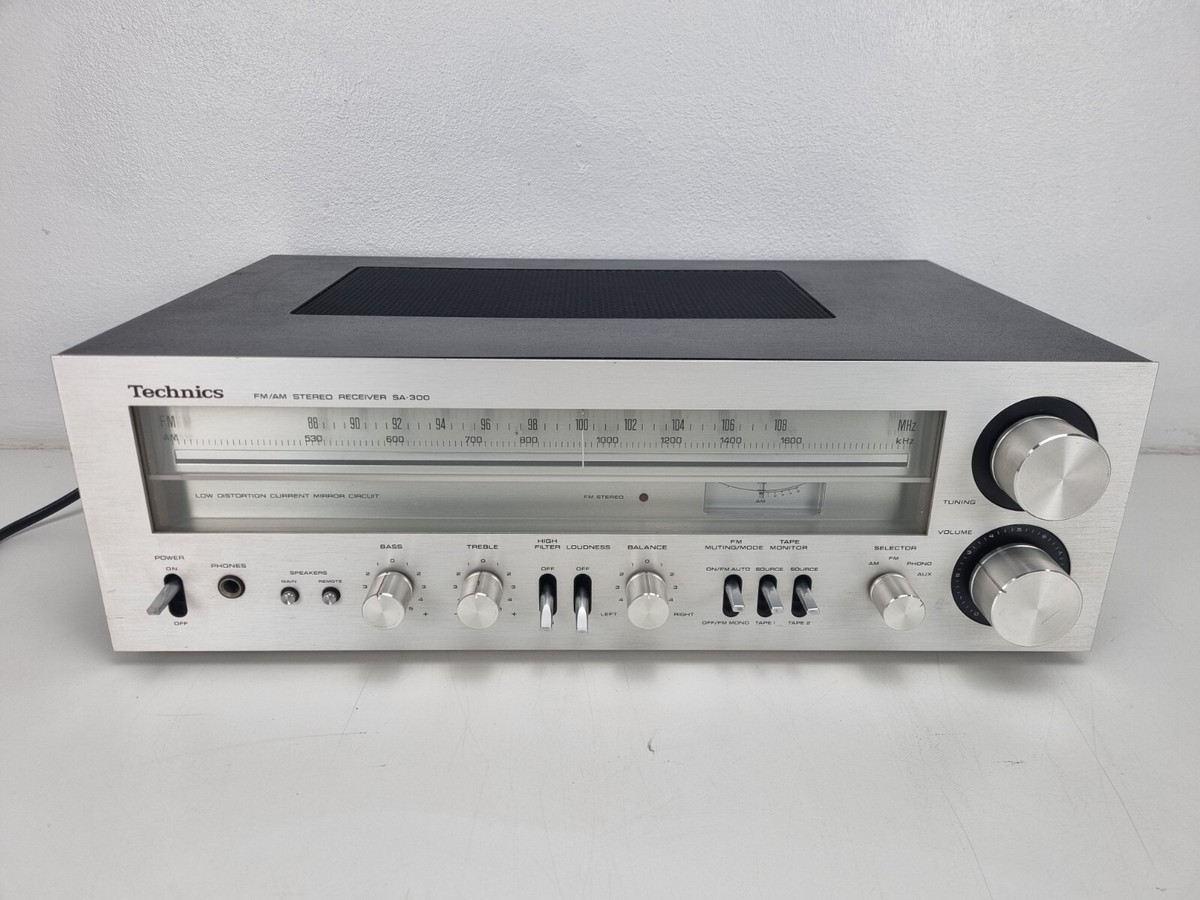 Technics SA-300 FM/AM STEREO RECEIVER - New Lights - Replace Fuse