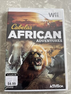 NEW SEALED Nintendo Wii/Wii-U Cabela's African Adventures Video Game Hunting Nib