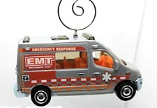 Christmas Ornament for Renault Master Ambulance Grey