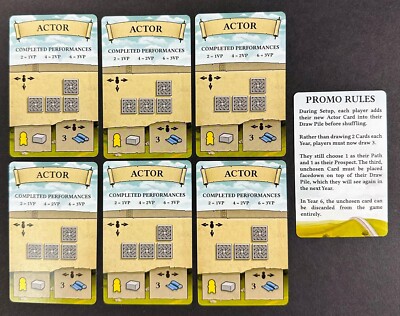 Actor Promo Card Pack for HADRIAN'S WALL Board Game from Garphill Games NEW