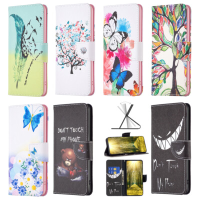Handy Tasche für Samsung Galaxy Bildschirm Schutz Motiv Hülle Magnet Flip Cover