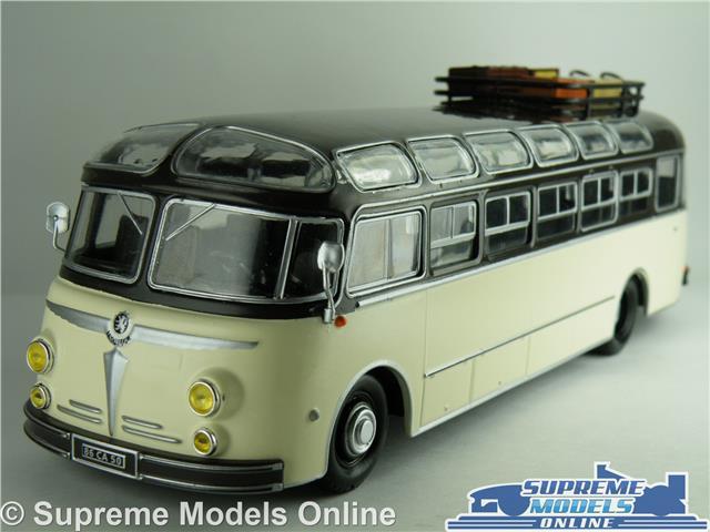 ISOBLOC 648DP BUS MODEL 1:43 SIZE IXO FRANCE 1955 COACH CREAM/BLACK T34Z