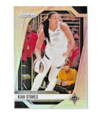 Kiah Stokes 2024 Panini Prizm WNBA Silver Prizm Refractor #122