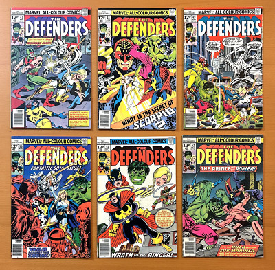 Defenders #47, 48, 49, 50, 51, 52, 53 & 54 (Marvel 1977) 8 x Bronze Age comics.