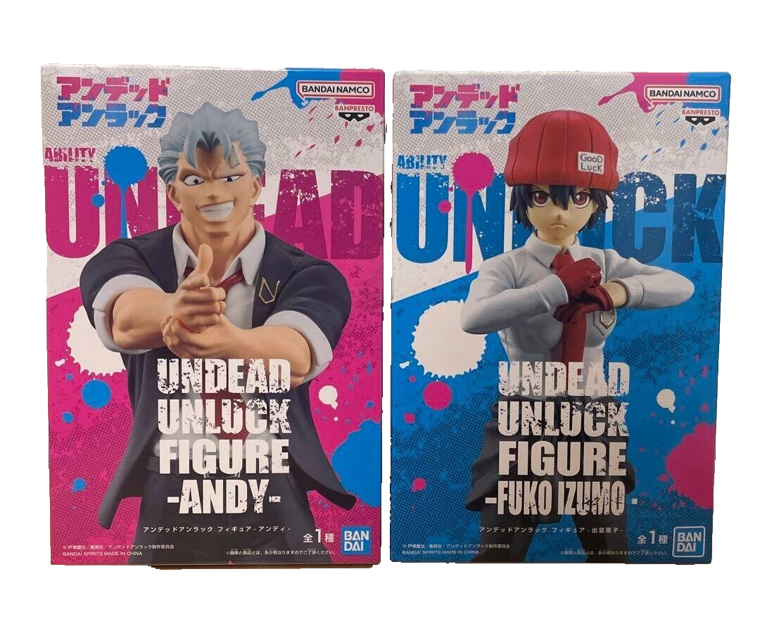 Undead Unluck Andy & Fuuko Izumo Figure Set Banpresto New from