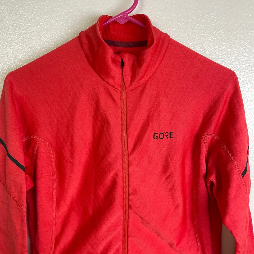Camisa Gore Ciclismo Térmica Manga Larga Cremallera Mujer Talla XL Roja Térmica Exterior Foto 4 de 4