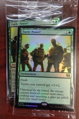 FOIL TURTLE POWER! mtg SEALED Teenage Mutant Ninja Turtles Rare
