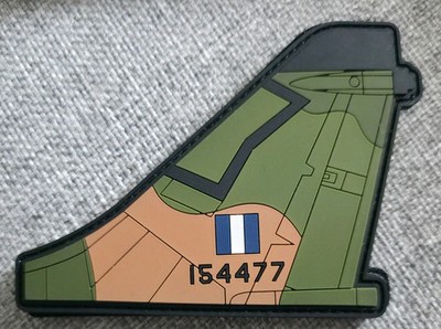 Hellenic Greek Air Force A-7 Corsair II 3D PVC Hook & Loop Tail Patch